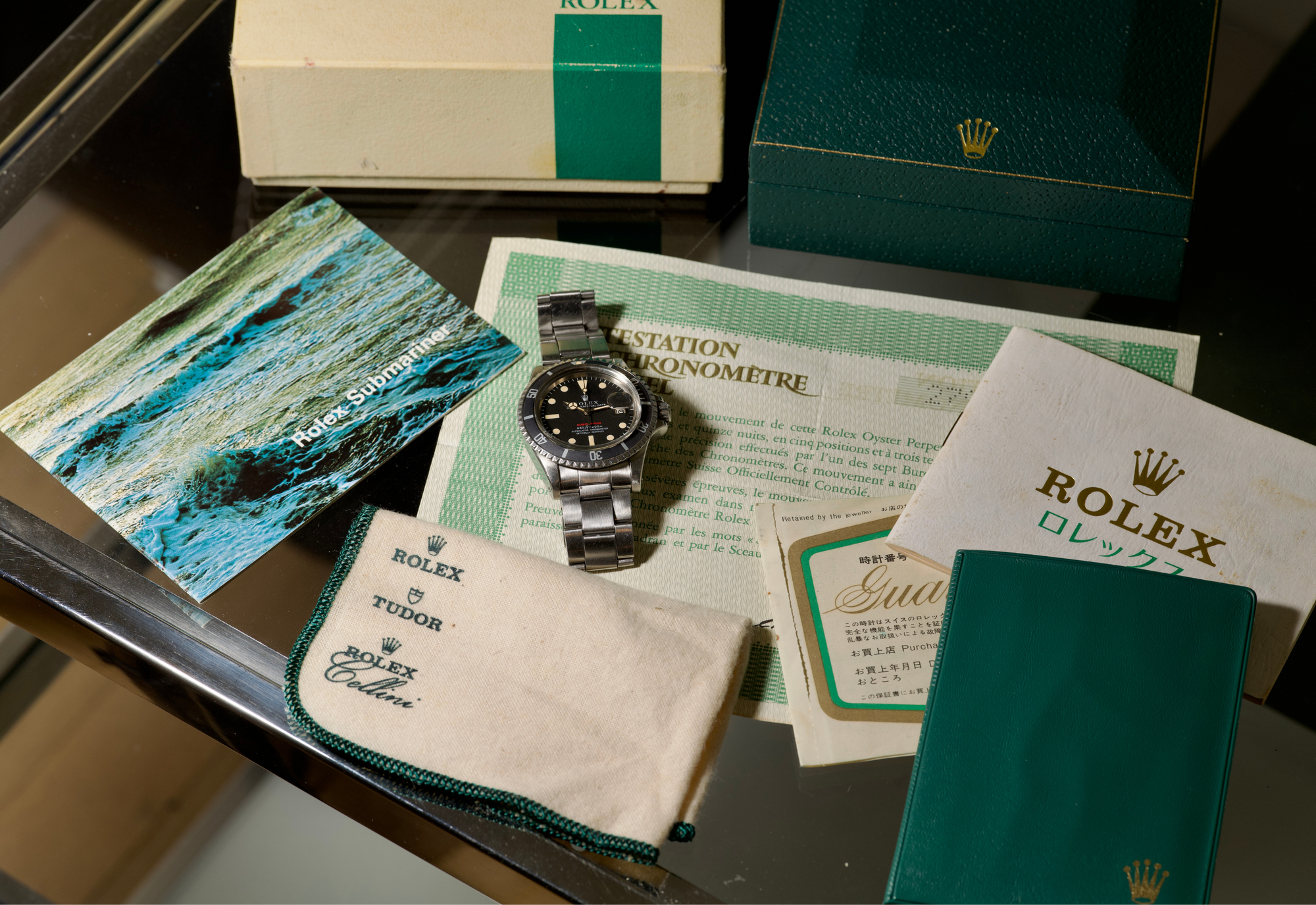 1972 Amazing Red Sub with box and papers
