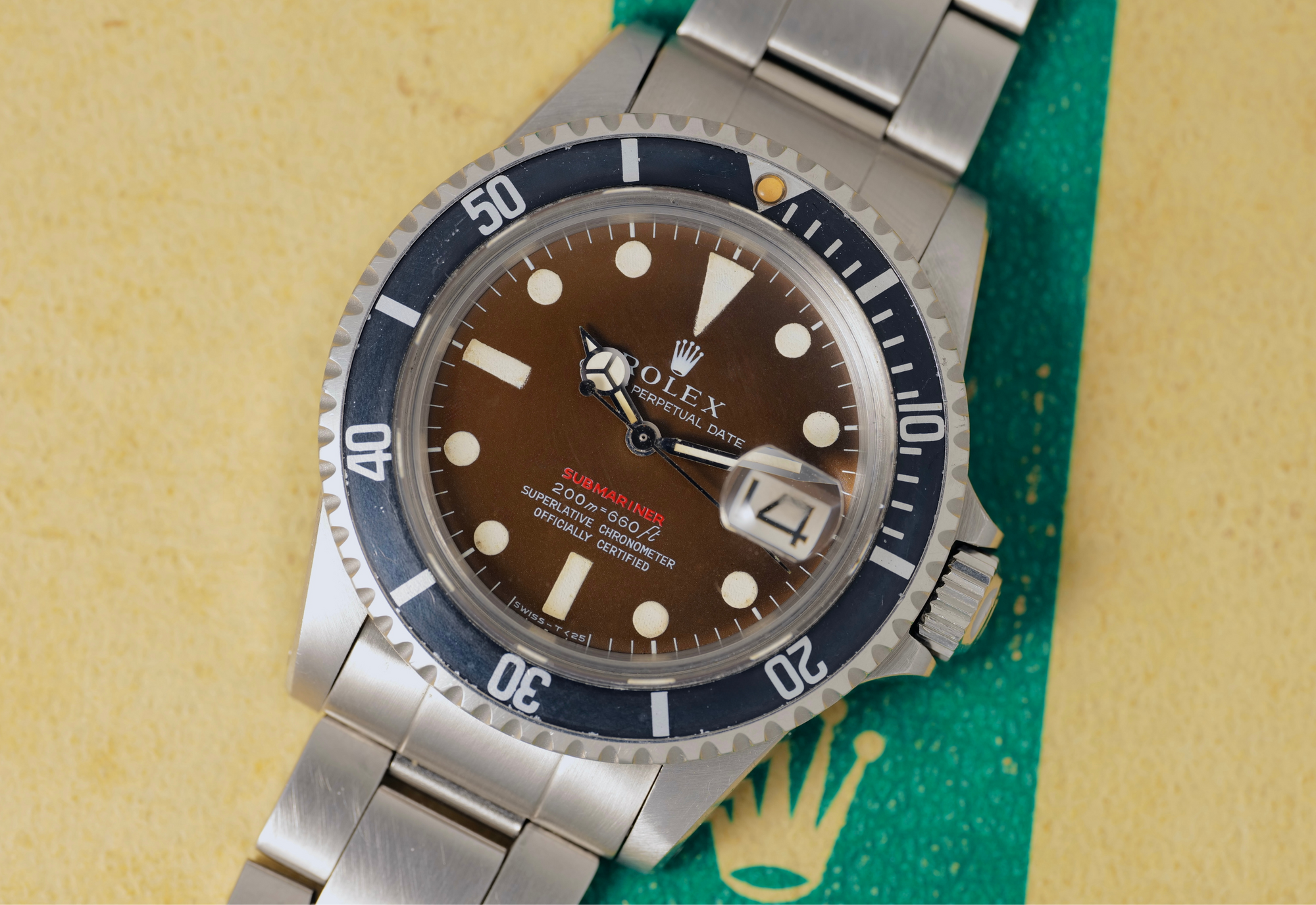 Amazingly Tropical Brown Red Submariner from 1969