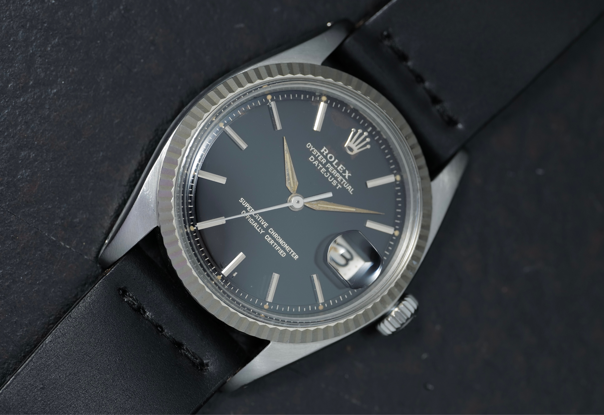 Rolex 1601 Old Black Gilt from 1964