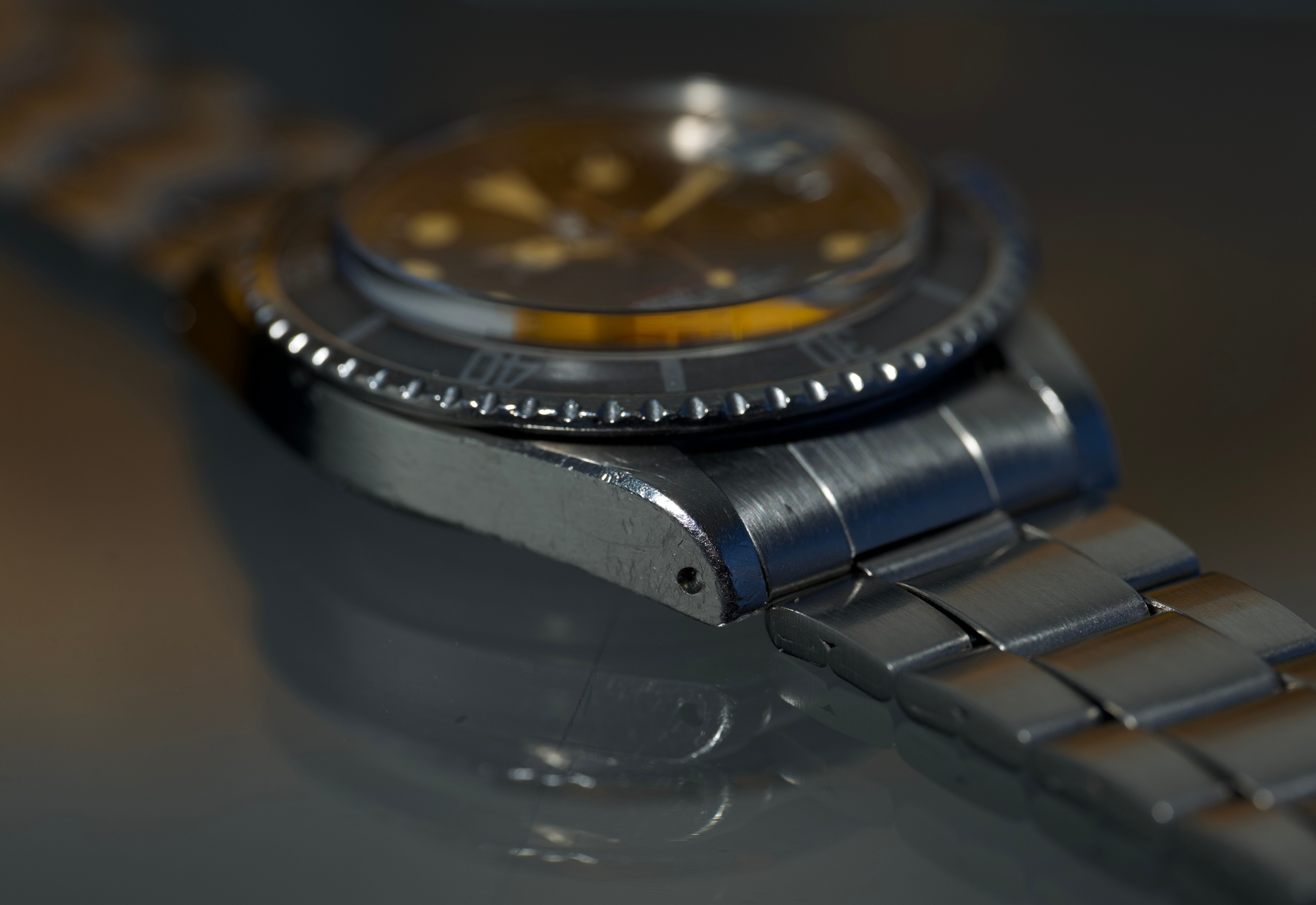 1972 Red Sub  / Super Pumpkin patina / Unpolished Case / Ghost Insert - just serviced