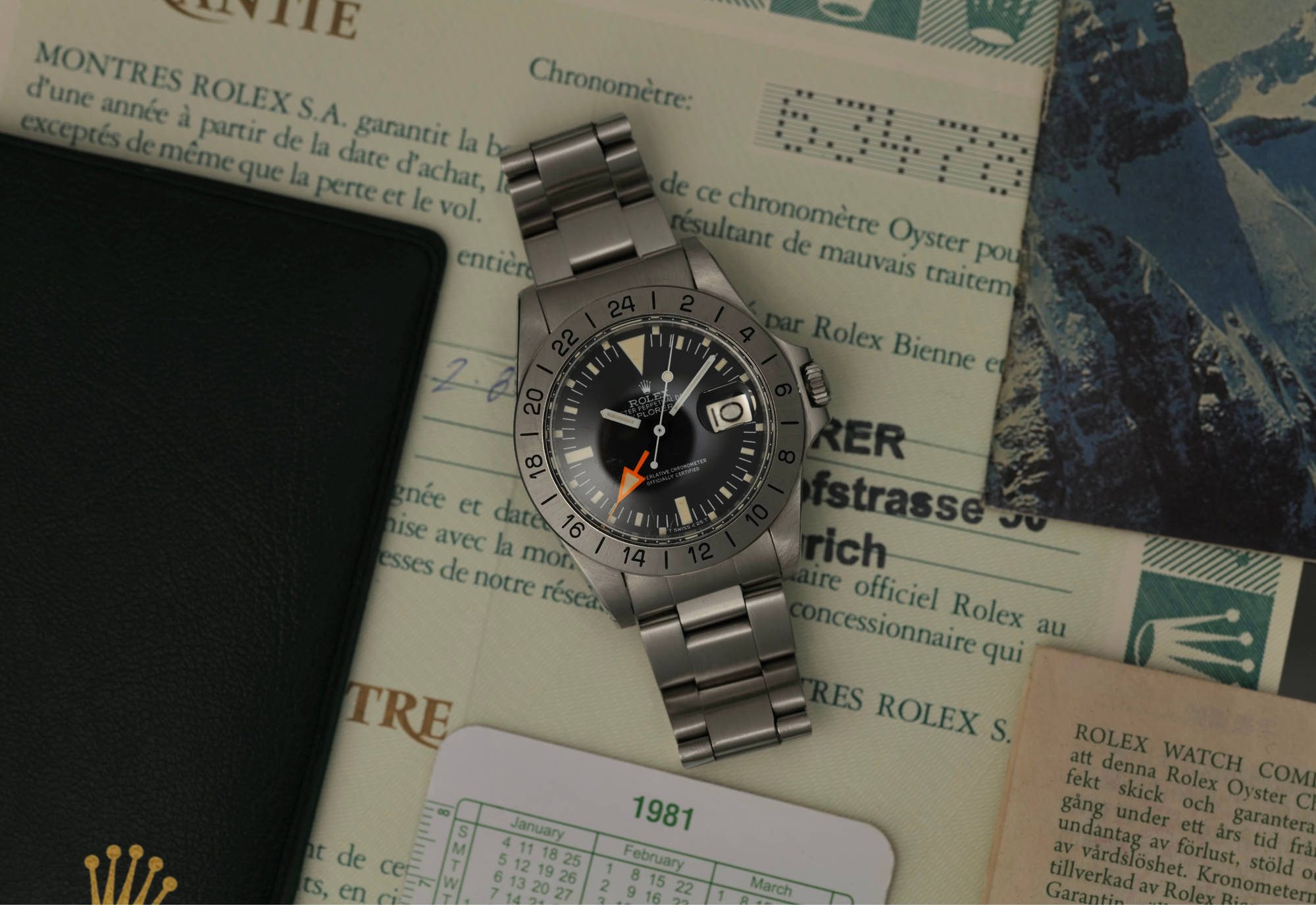 1655 Orange Hand from 1981 sold at BUCHERER