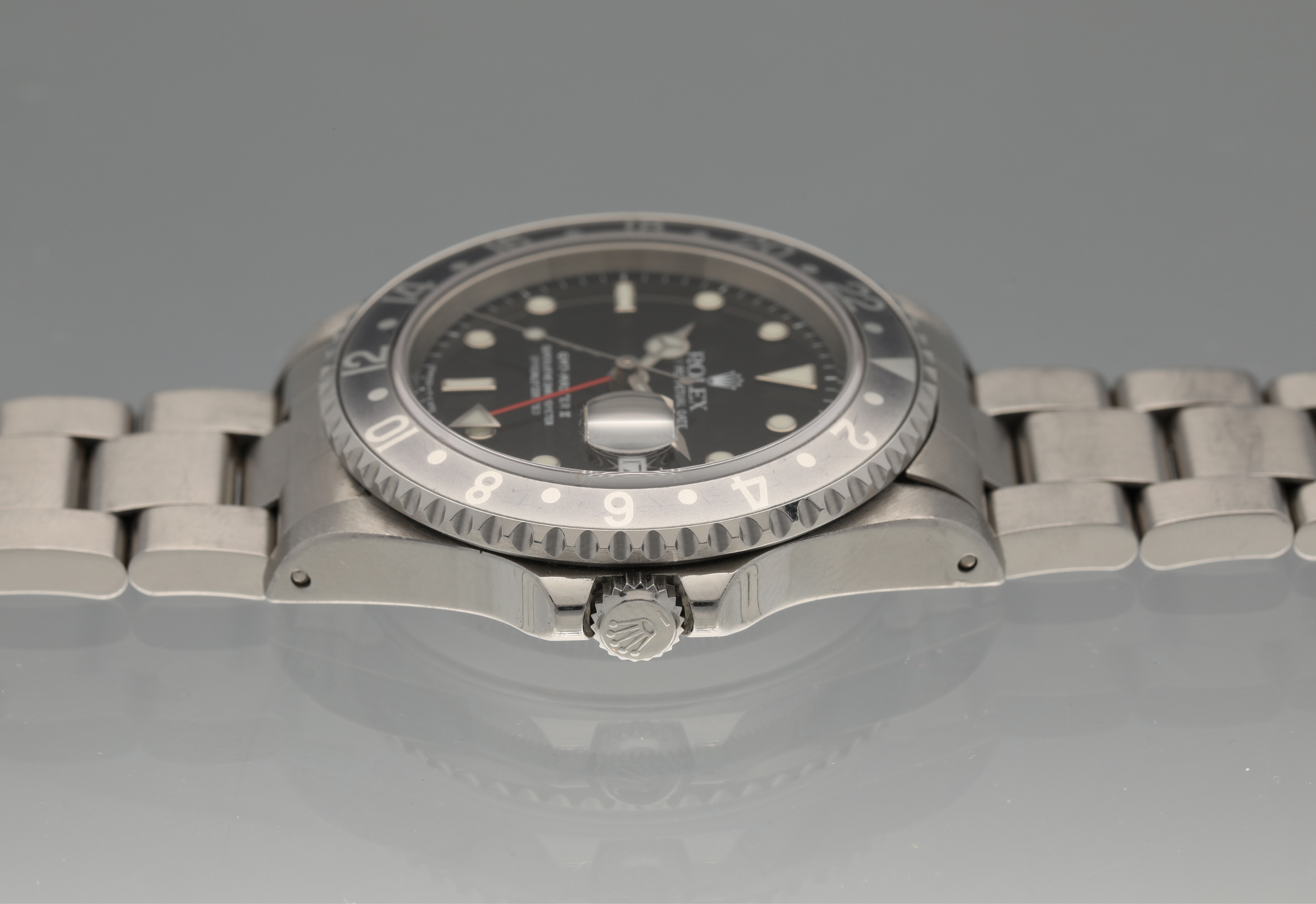 Rolex 16710 U Silver Surfer Tritinova dial