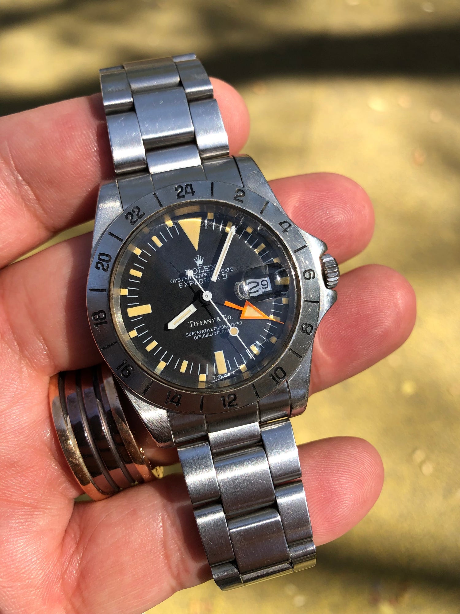 Tiffany Orange Hand - Superb Condition