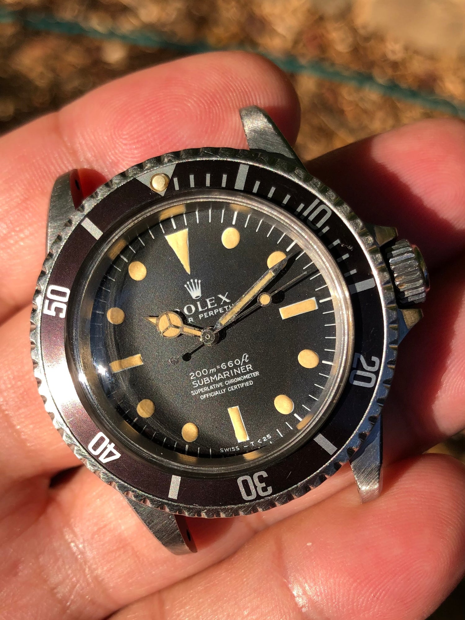 Rolex 5512 4 line puffy lume submariner