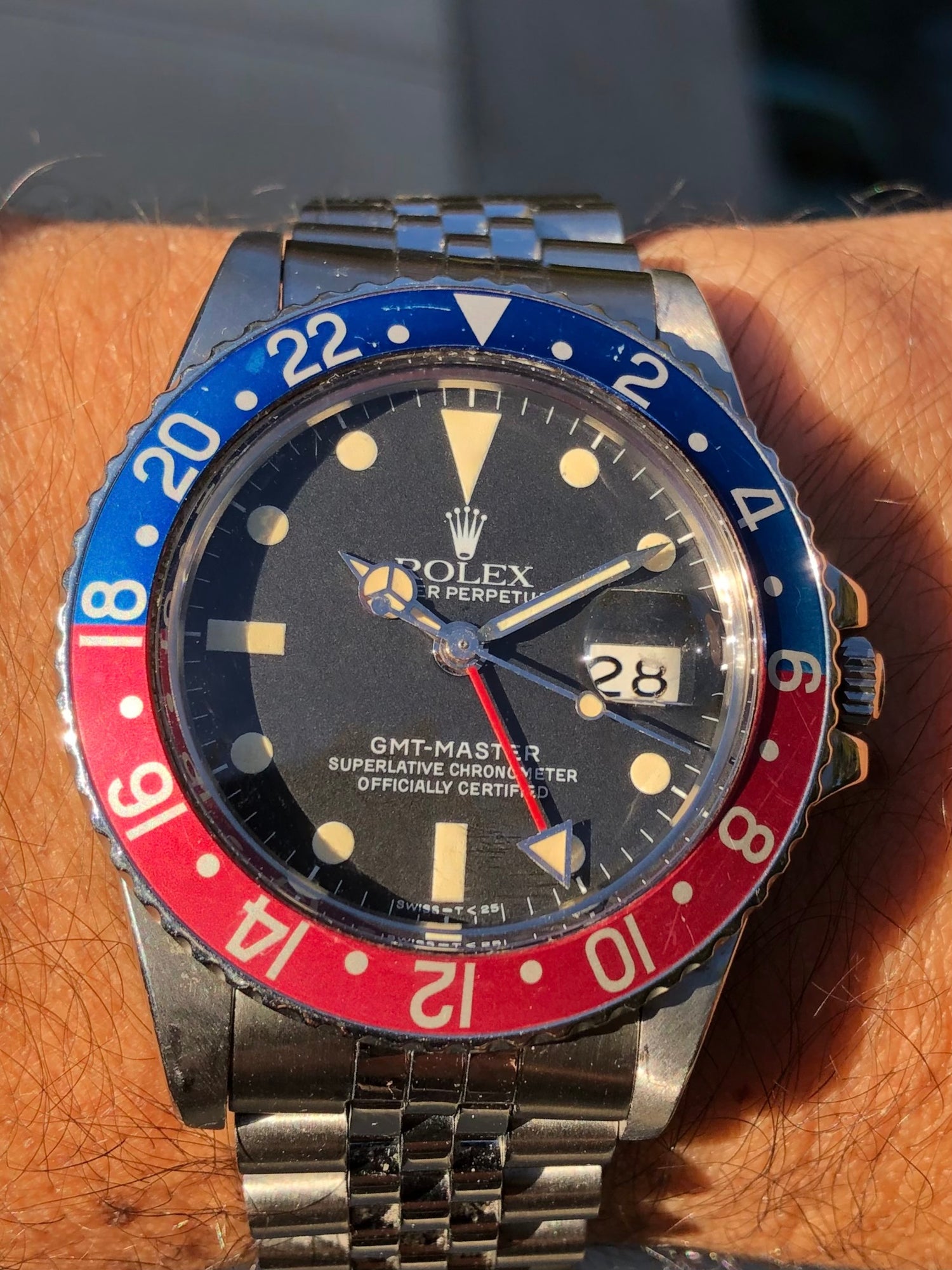 Rolex 16750 Pepsi from 82 with RSC Docs. and case