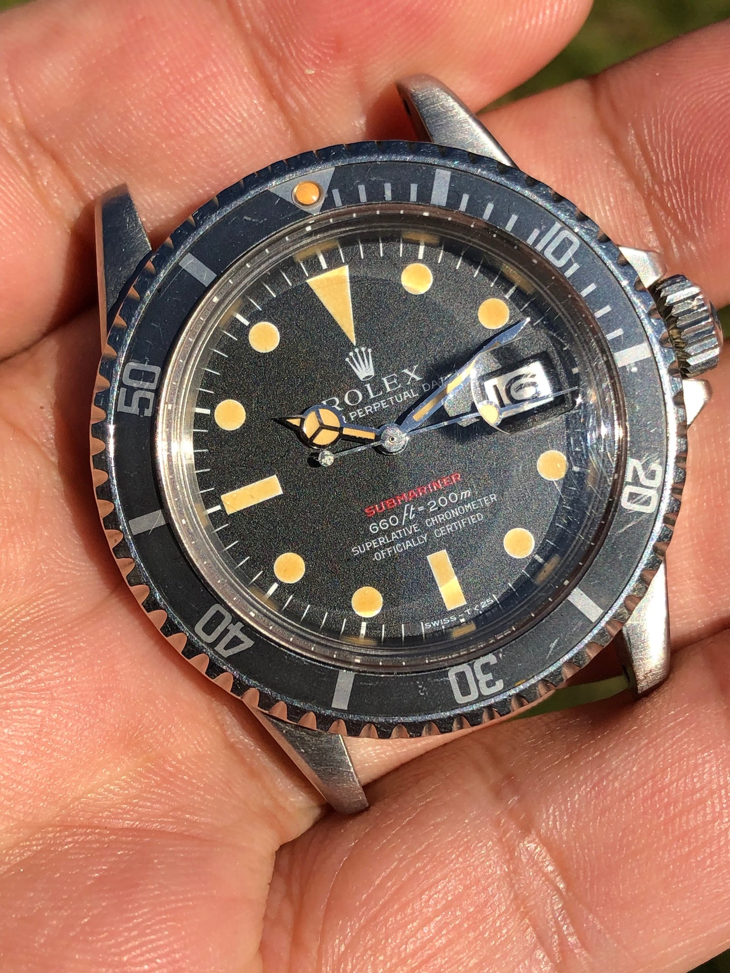 71 Red Sub with dynamic patina and a ghost insert