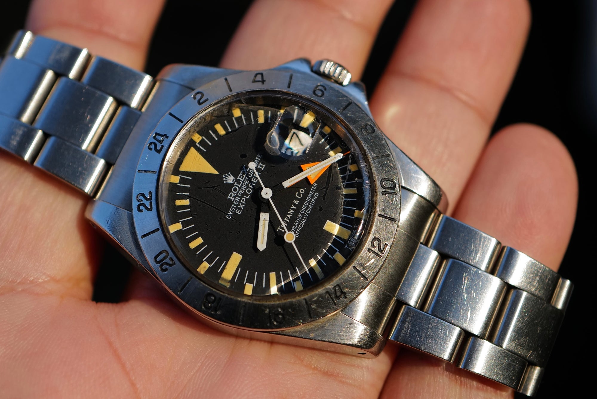 Tiffany Orange Hand - Superb Condition