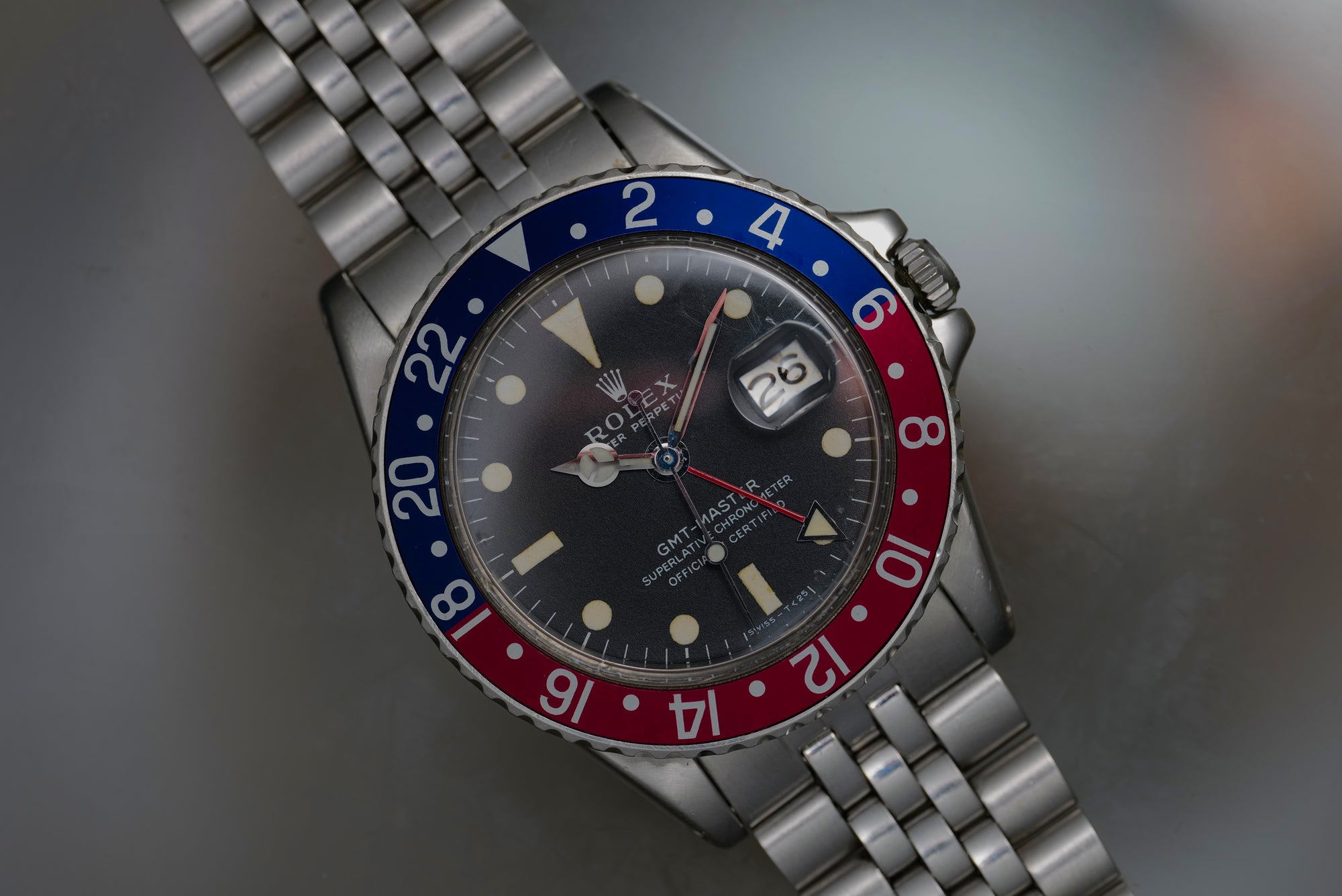 1972 Rolex GMT Master MK1 dial