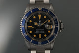Rolex 1680 Super Pumpkin Patina / Blue Bezel
