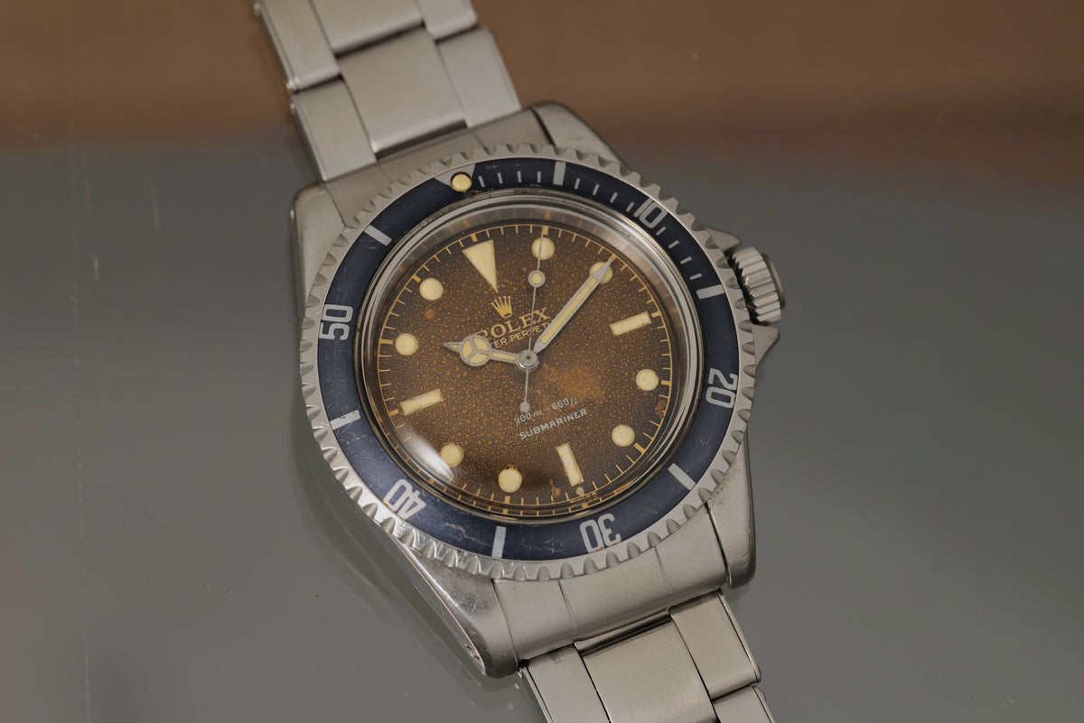 Early 60s  RARE Silver Depth Rating Tropical Submariner 5512