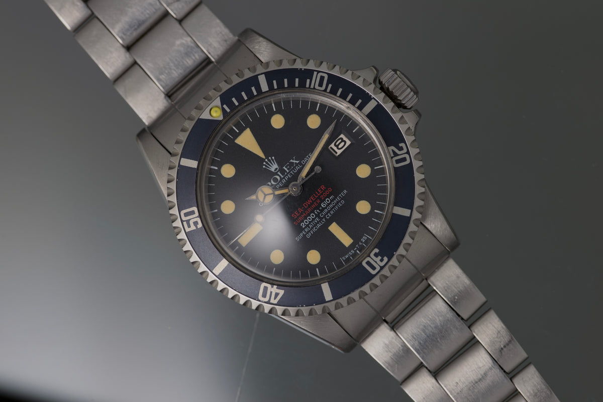 Double Red Sea Dweller 1976 Box and Papers