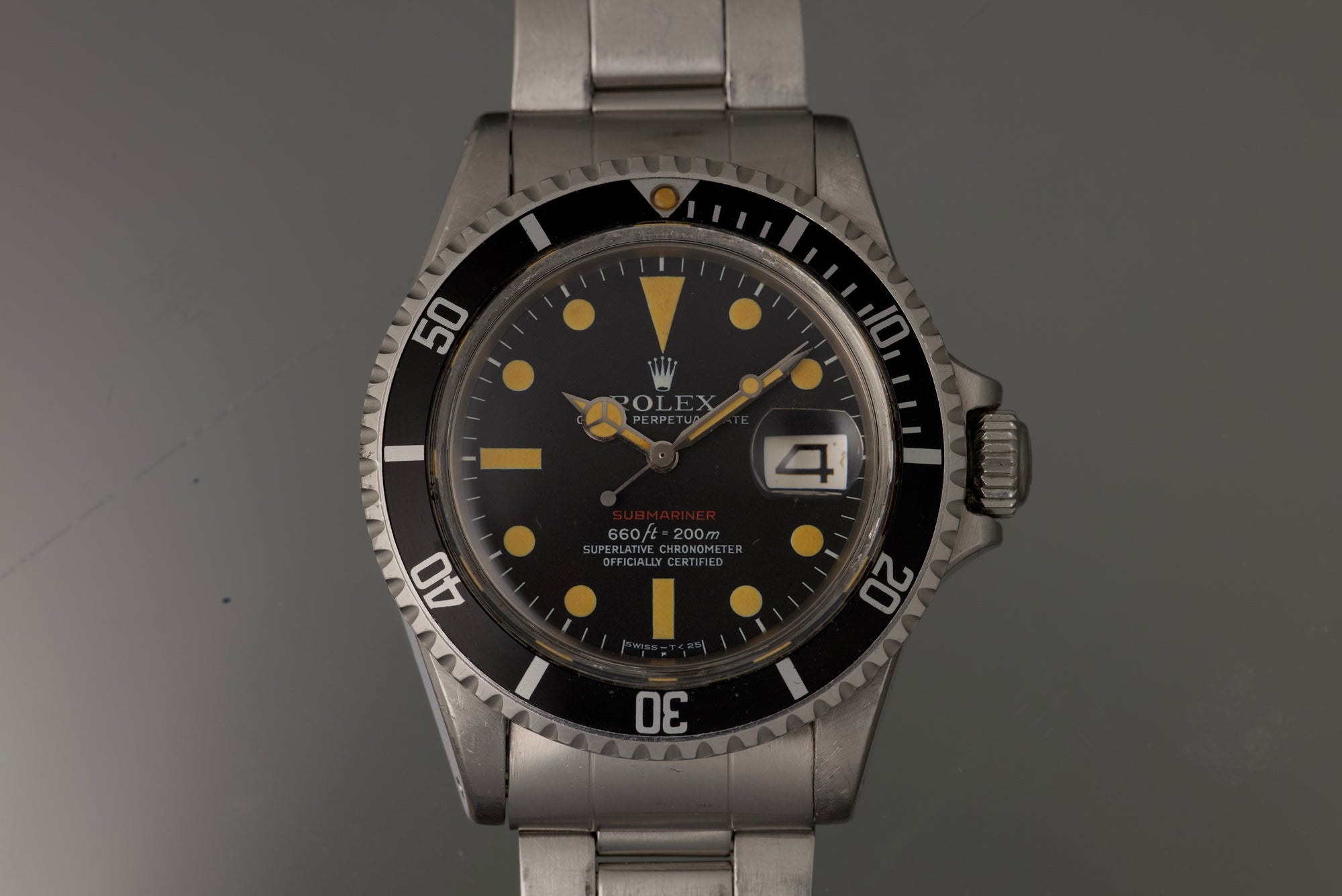1972 RED Submariner unpolished with amazing orange patina