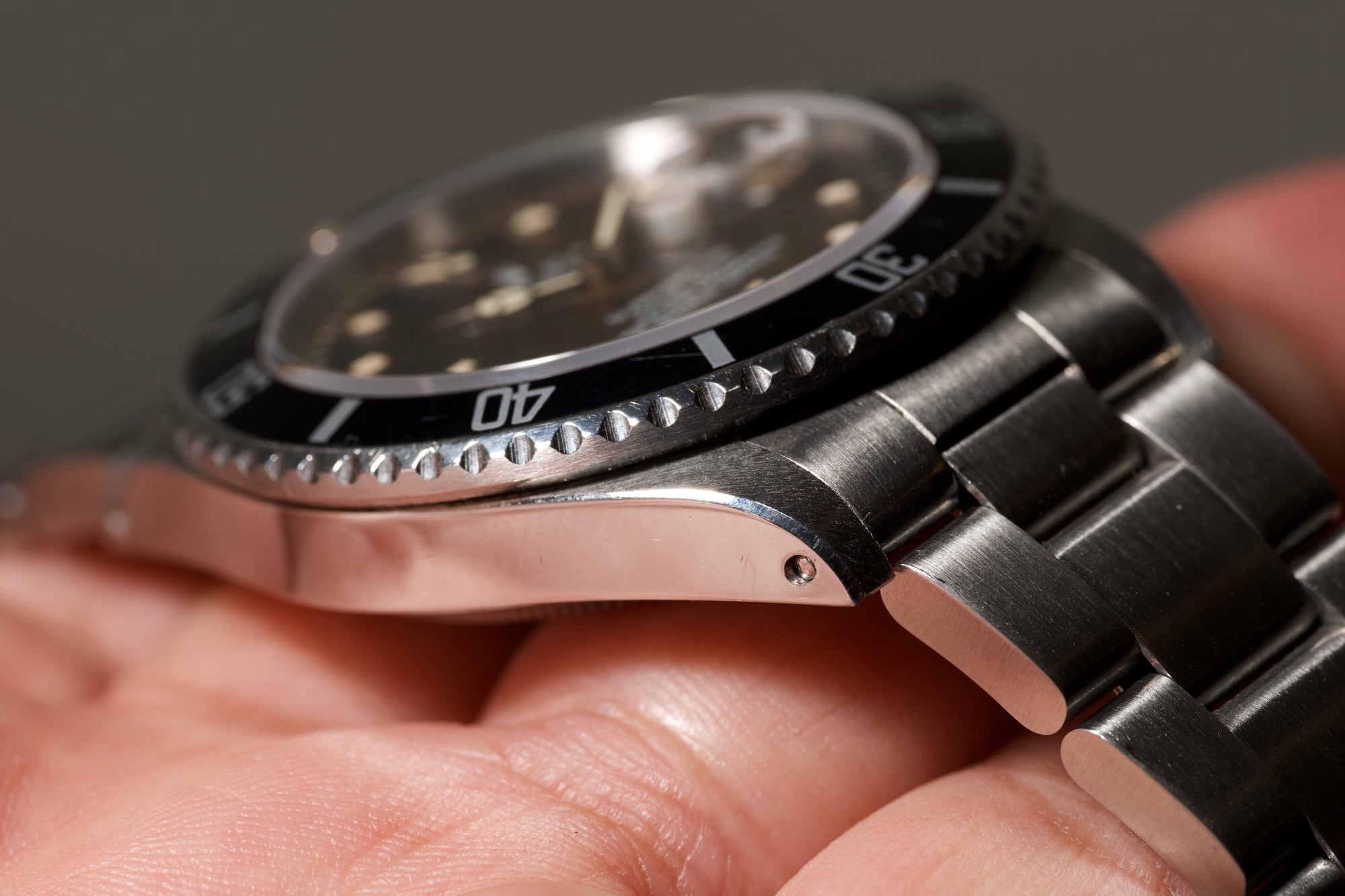 Uniquely Super Tropical brown 168000 submariner with a sharp case