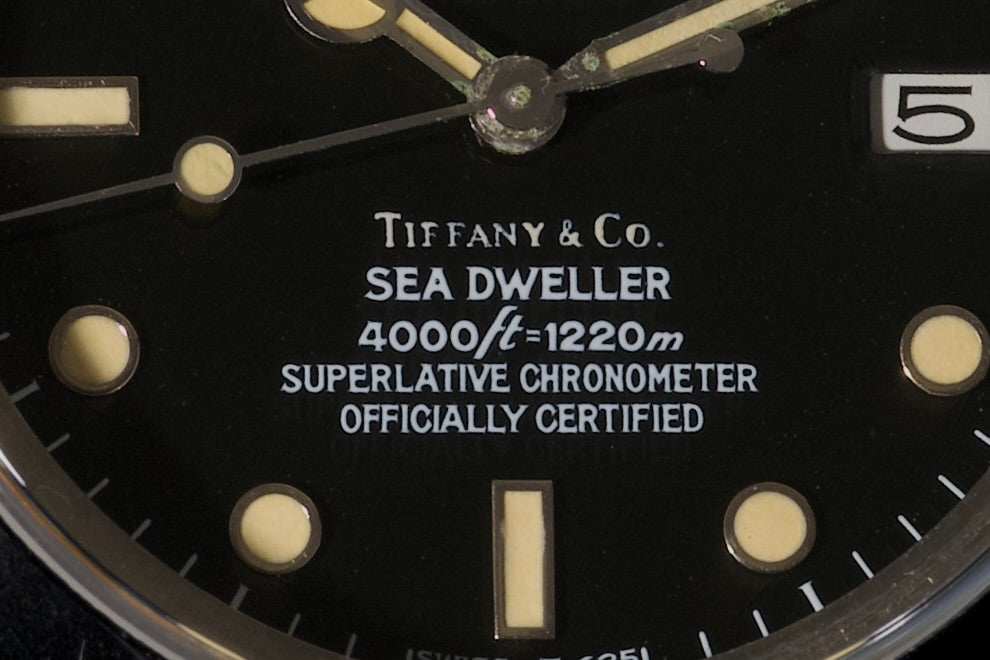 Vividly unpolished Tiffany CO 16660 from 1984 spider dial