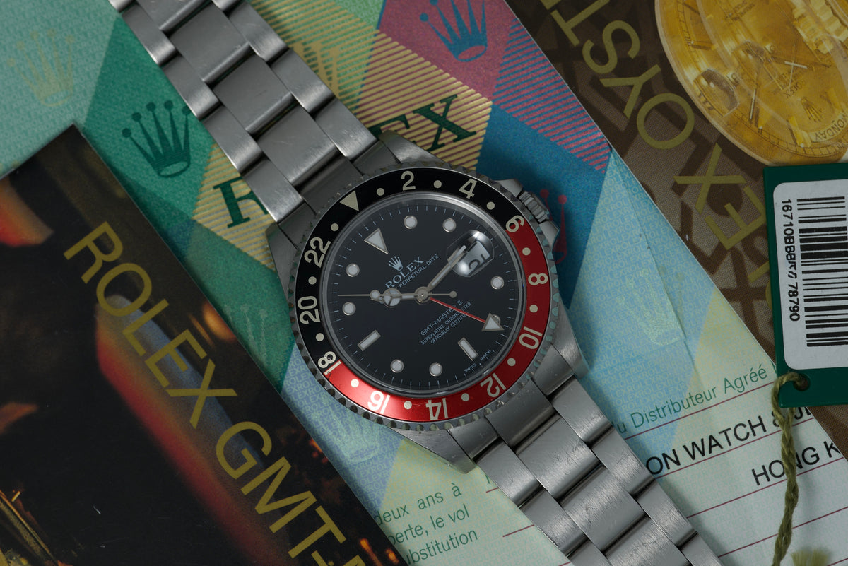 2001 16710 GMT Master II full set unpolished