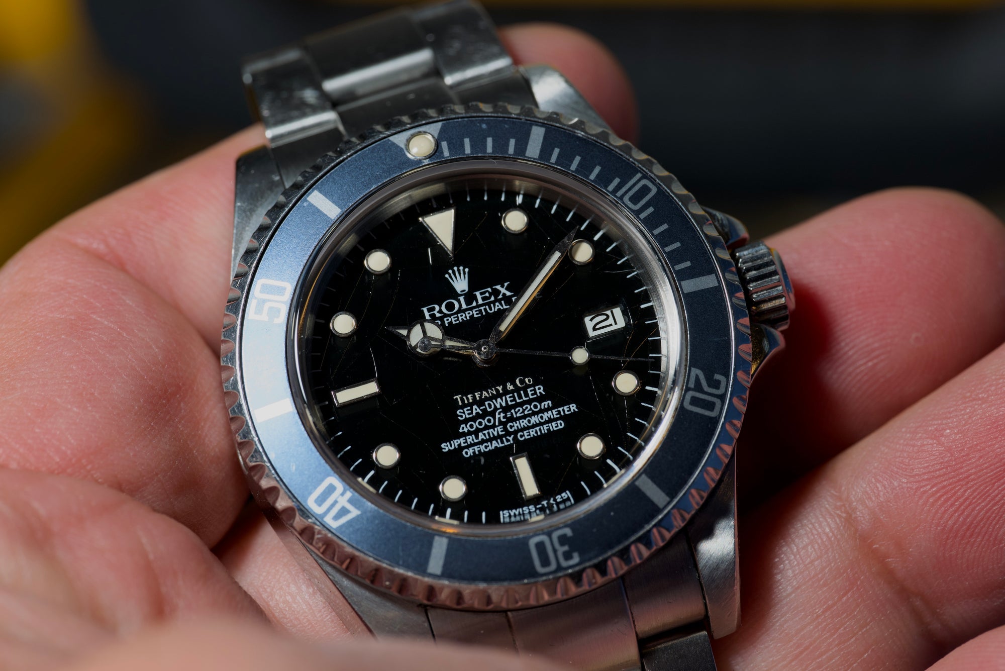 Rolex 16660 Tiffany & CO spider unpolished with RSC Card