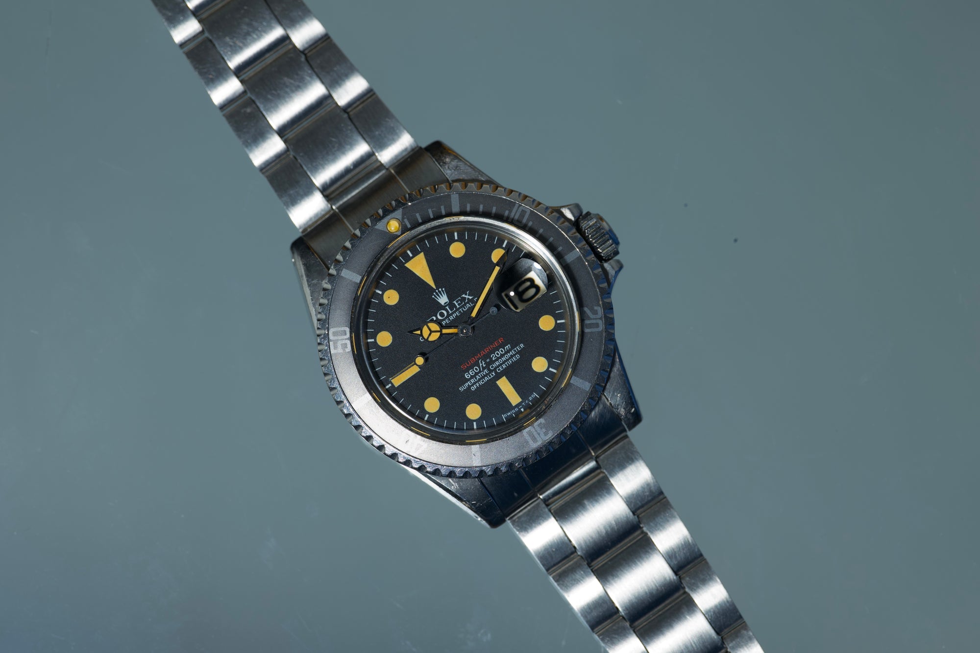 1972 Red Sub  / Super Pumpkin patina / Unpolished Case / Ghost Insert - just serviced