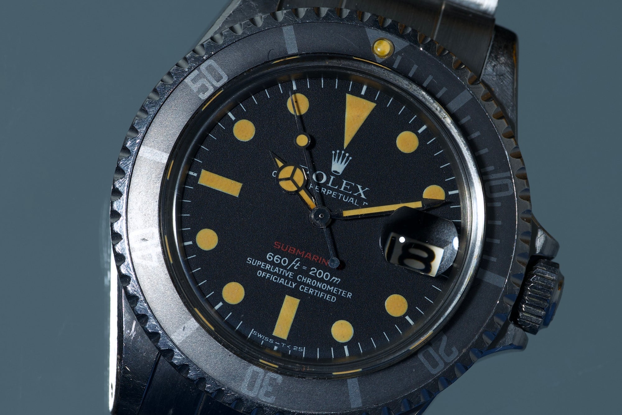 1972 Red Sub  / Super Pumpkin patina / Unpolished Case / Ghost Insert - just serviced