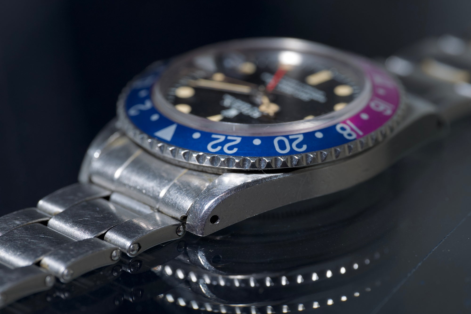 1675 MK1 Dial with Super Fuchsia Insert Box and Paers