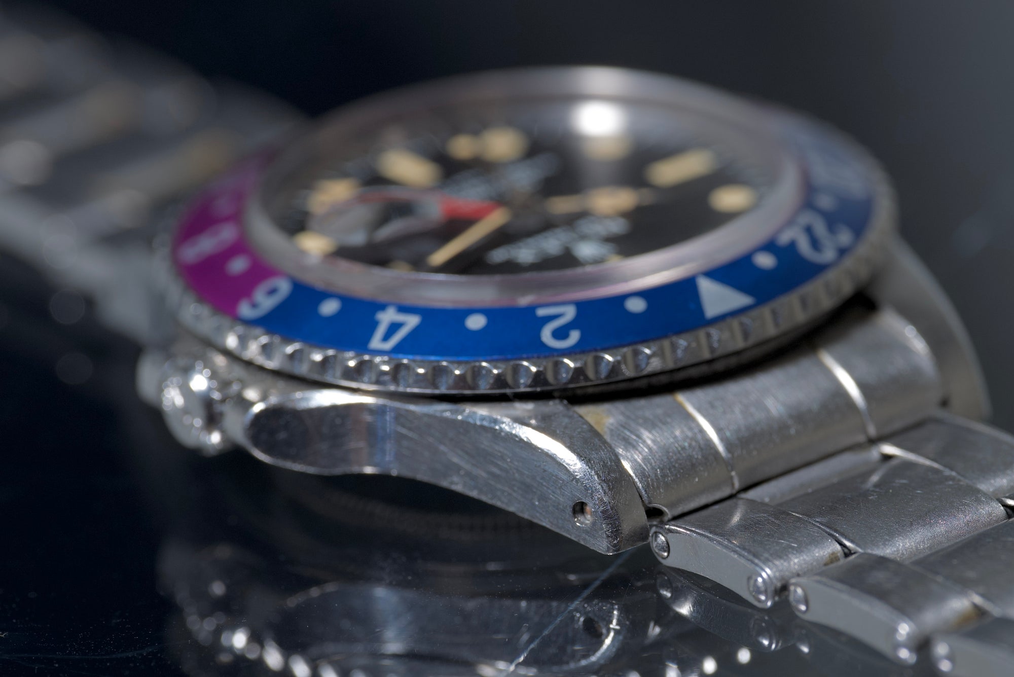 1675 MK1 Dial with Super Fuchsia Insert Box and Paers