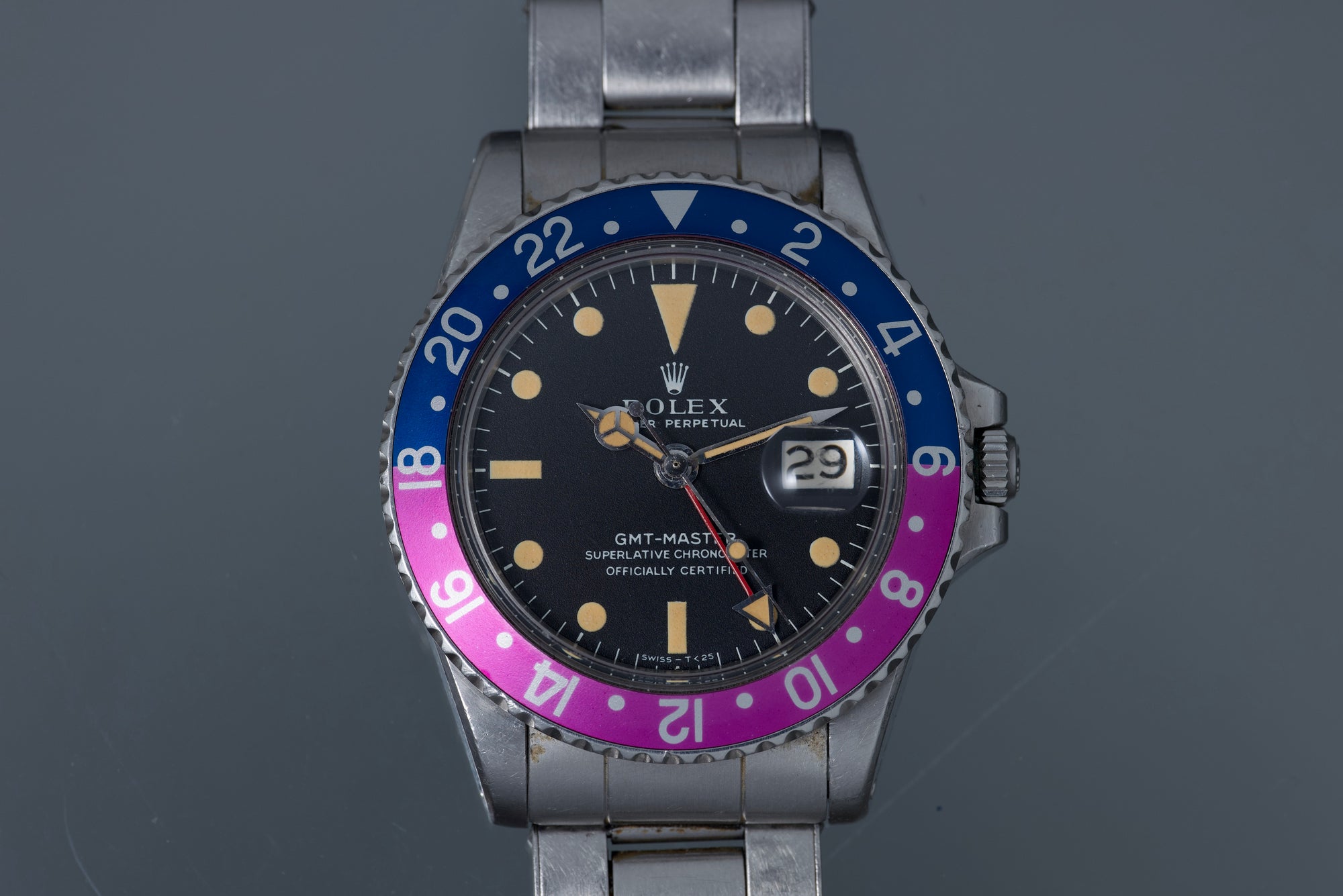 1675 MK1 Dial with Super Fuchsia Insert Box and Paers
