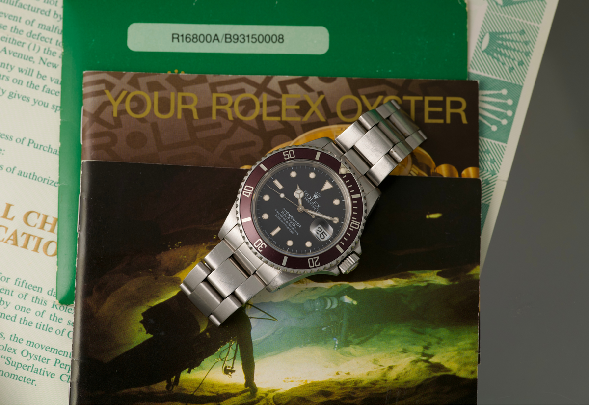Rolex 16800 with box and papers from 1986 / brown bezel