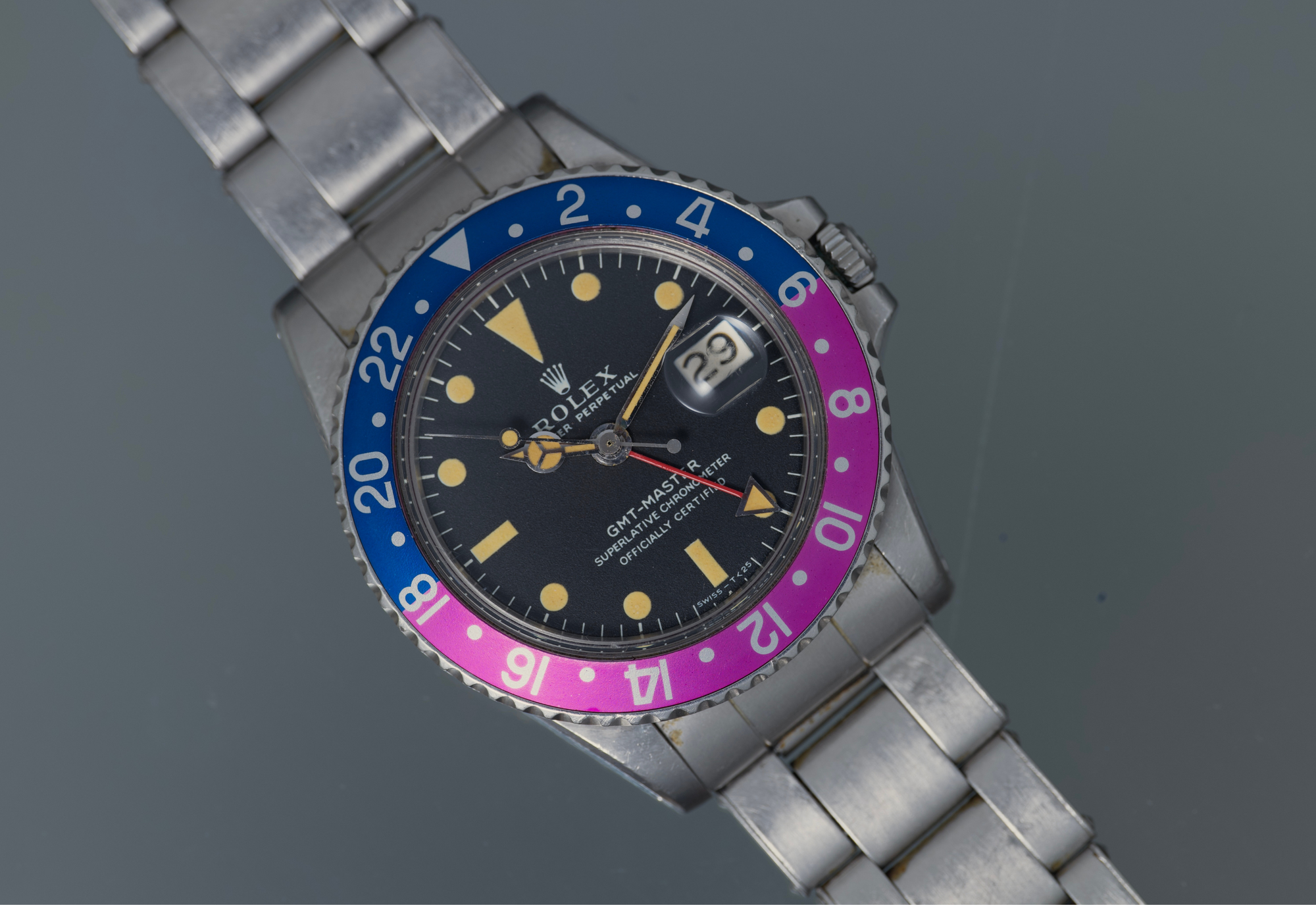1675 MK1 Dial with Super Fuchsia Insert Box and Paers