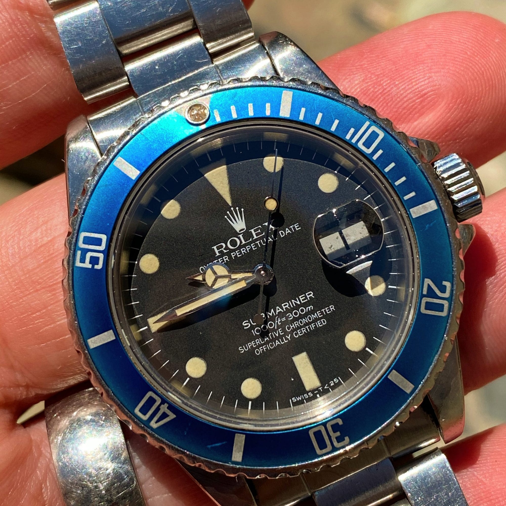 rolex 16800 with tropical bezel