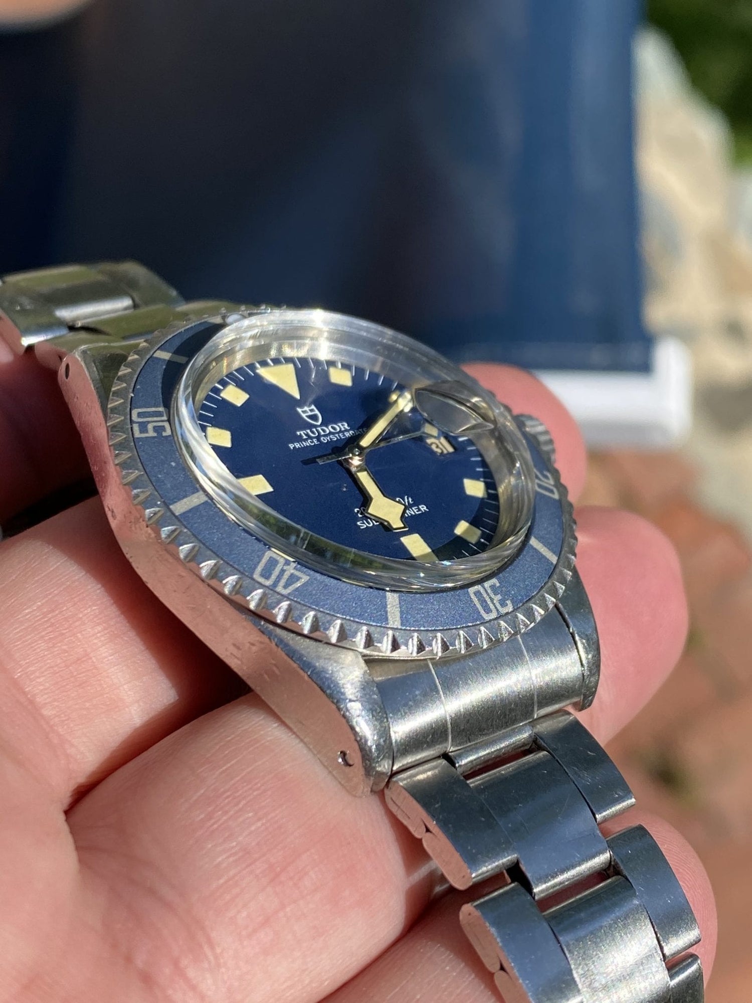 Tudor submariner 94110 blue dial amazing